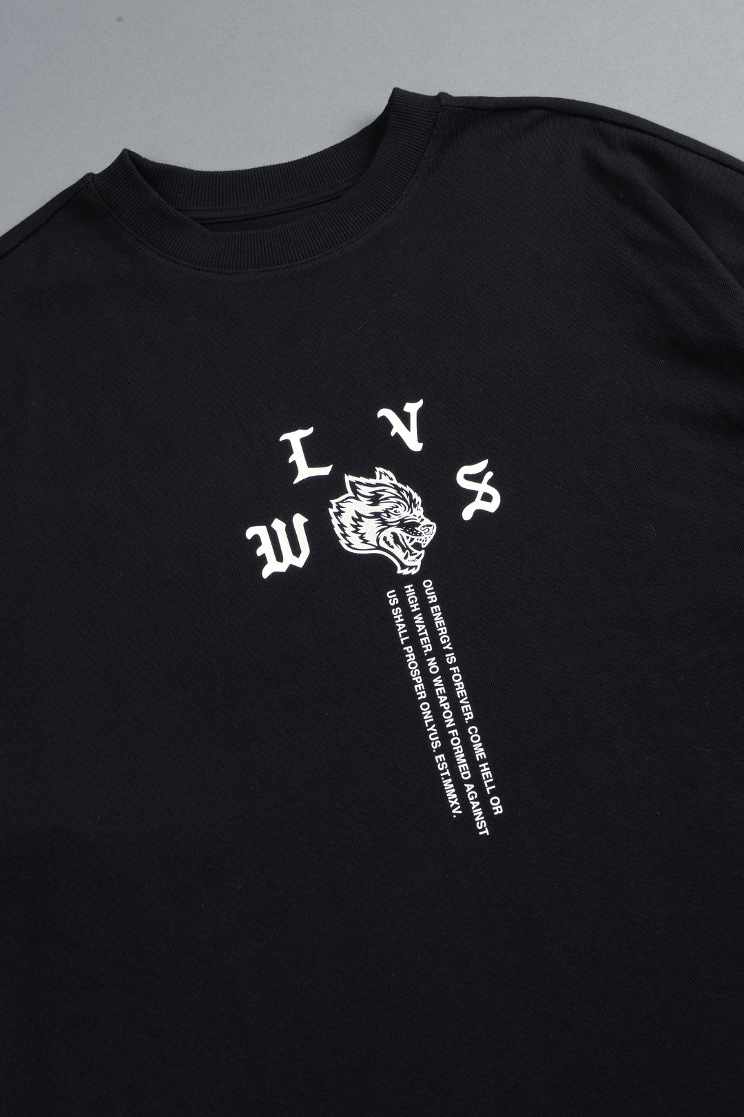 Dama De Las Rosas Premium Oversized Tee In Black
