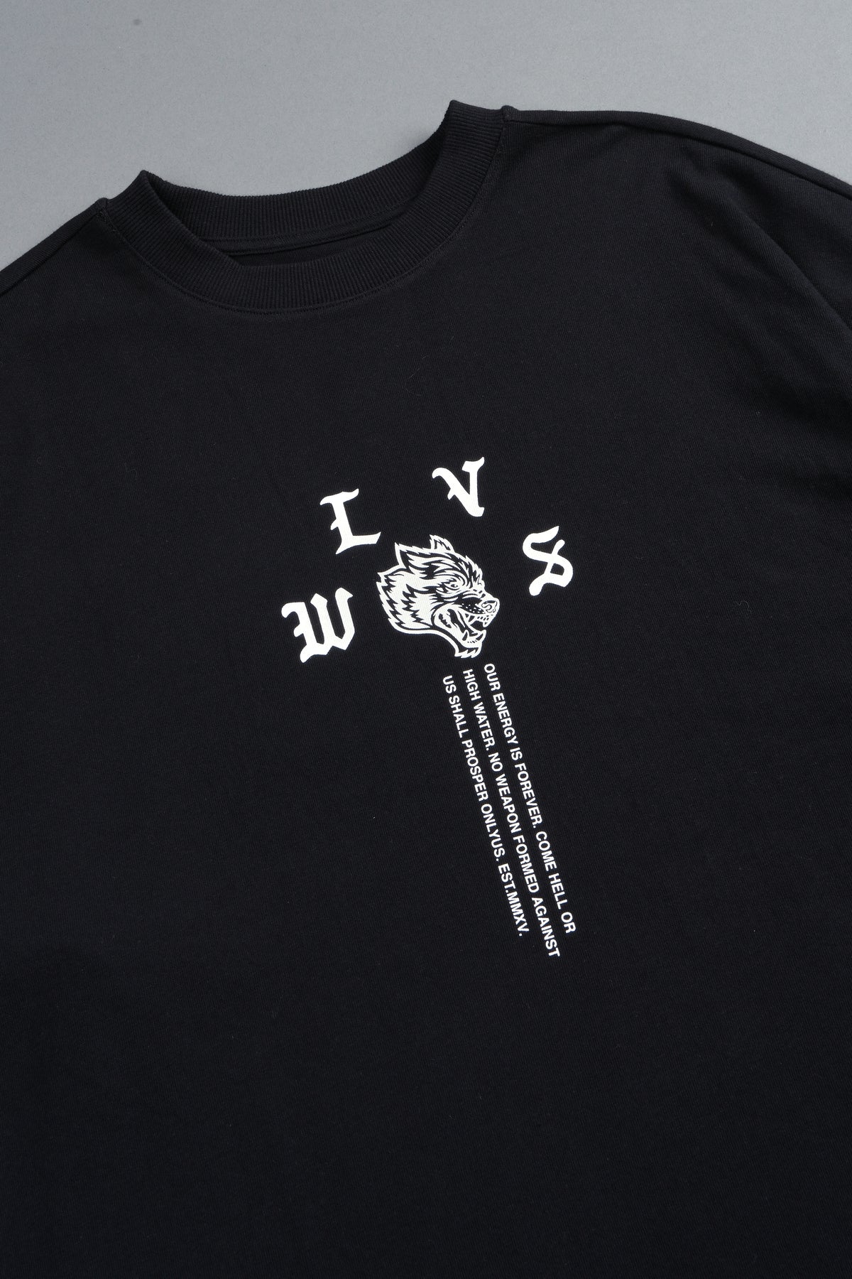 Dama De Las Rosas Premium Oversized Tee In Black