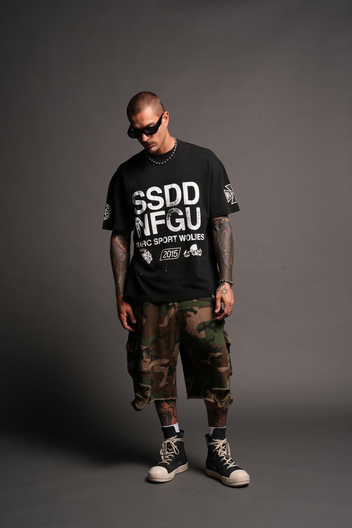 Club Core Premium Oversized Tee In Black