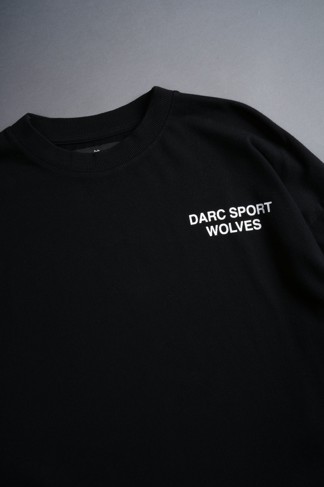 Darc Sport Wolves "Premium" Oversized Tee in Black/Black