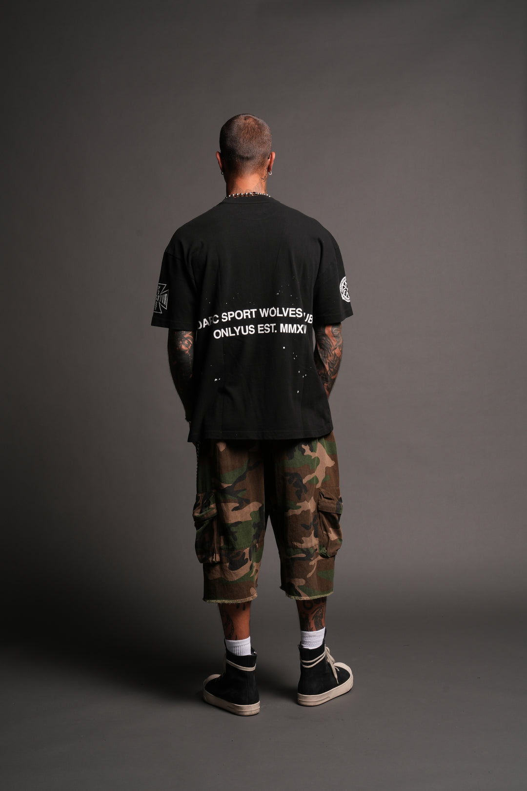 Club Core Premium Oversized Tee In Black