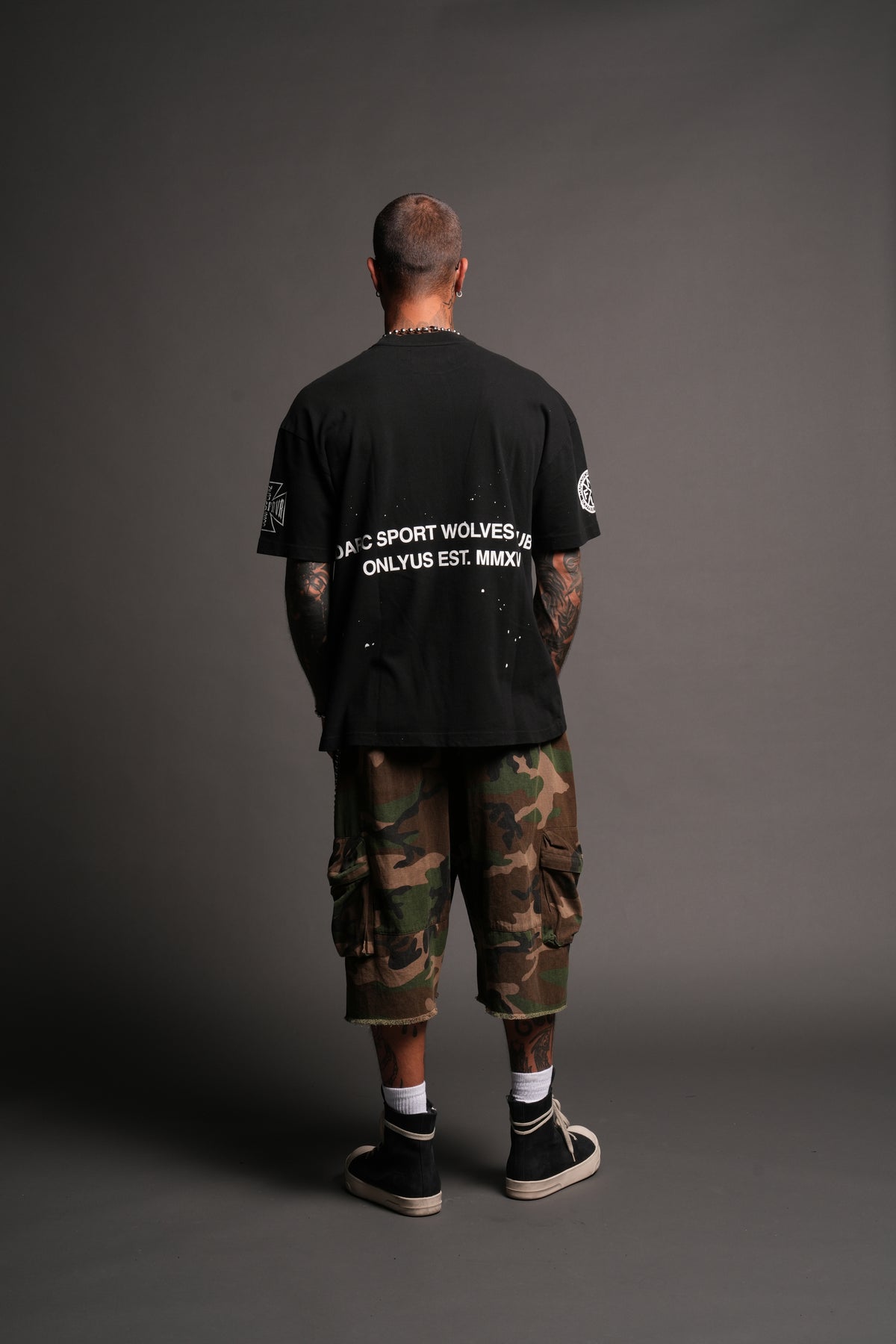 Club Core Premium Oversized Tee In Black