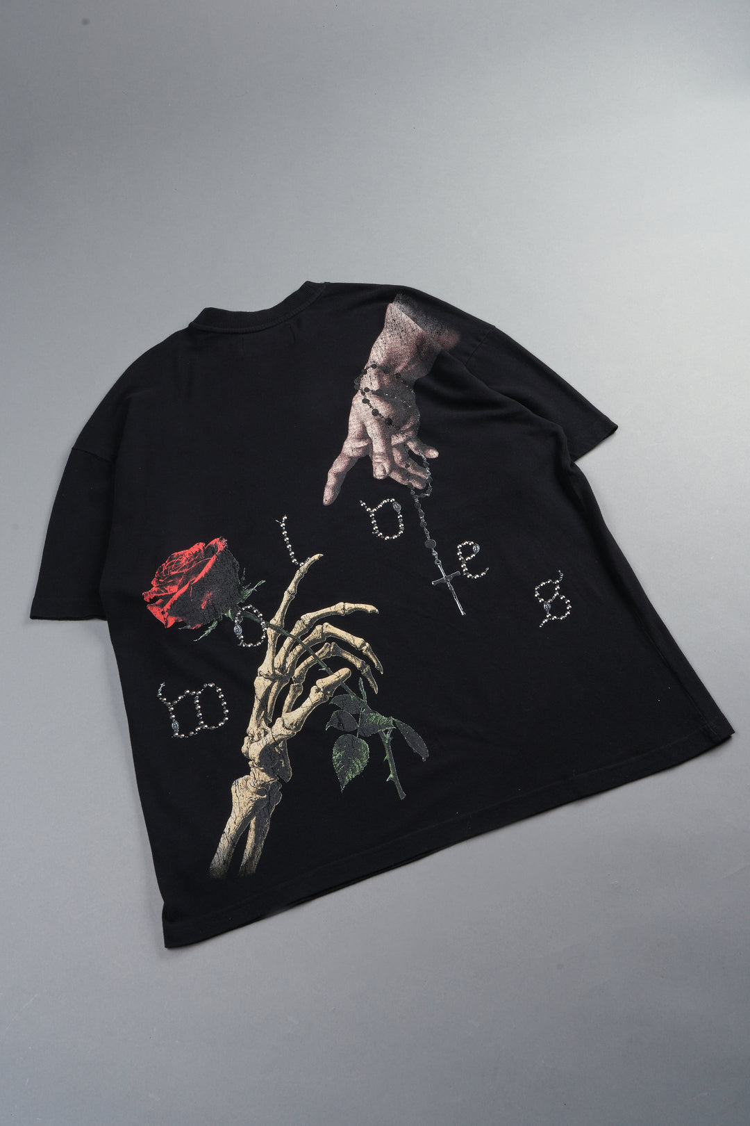 Hand That Holds Premium Oversized Tee In Black