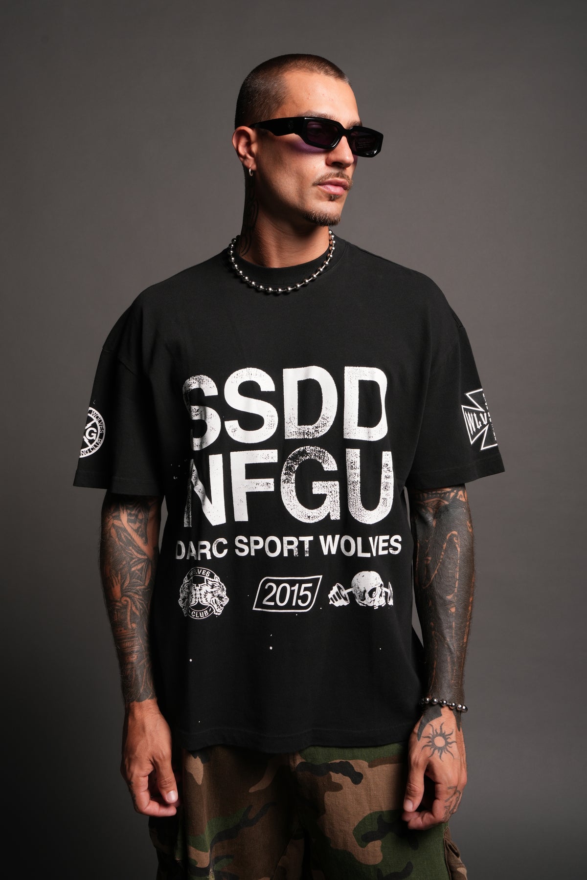 Club Core Premium Oversized Tee In Black
