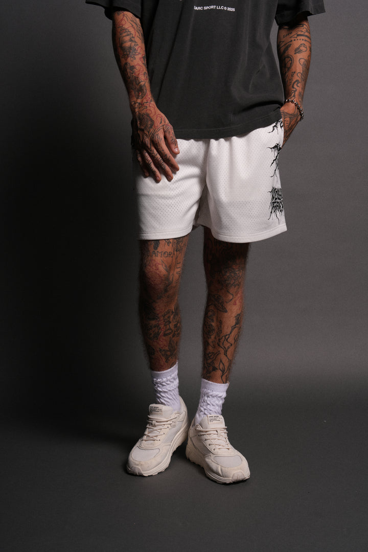 Shadow Mesh Shorts in Cream