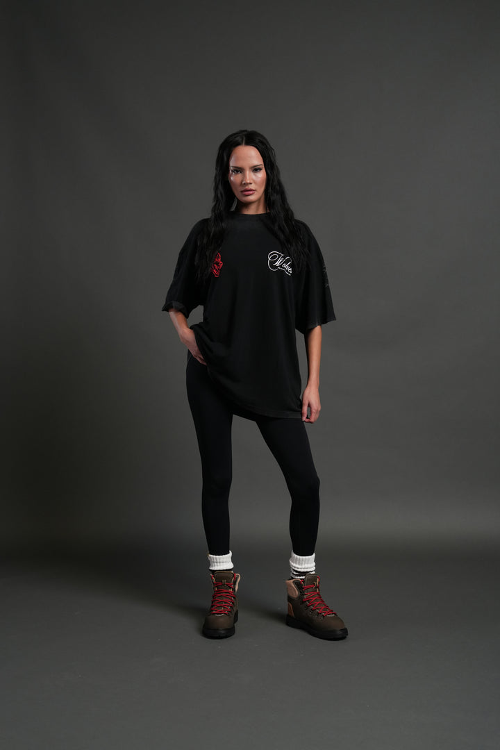 Will of the Beast "Premium" Oversized Tee in Black