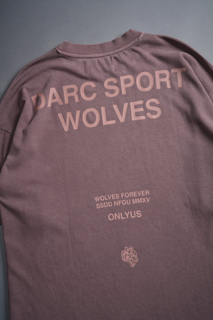 Darc Sport Wolves "Premium" Oversized Tee in Mauve