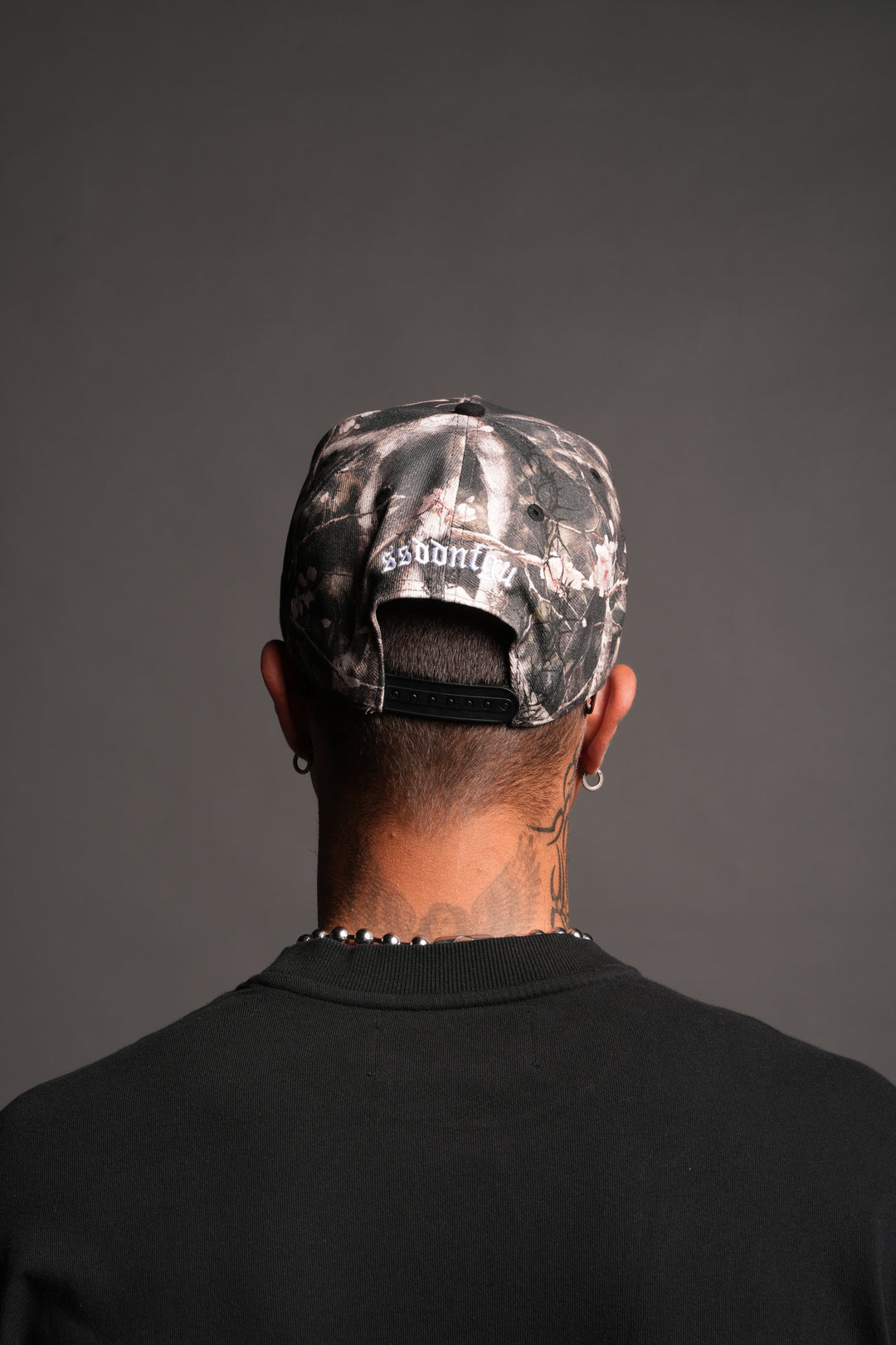 Wolf Head Forever A Frame Snapback In Shadow Blossom/Black