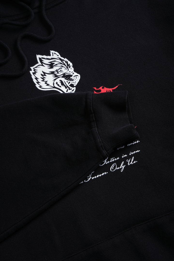 Jack Hammer "Grunge" Hoodie in Black