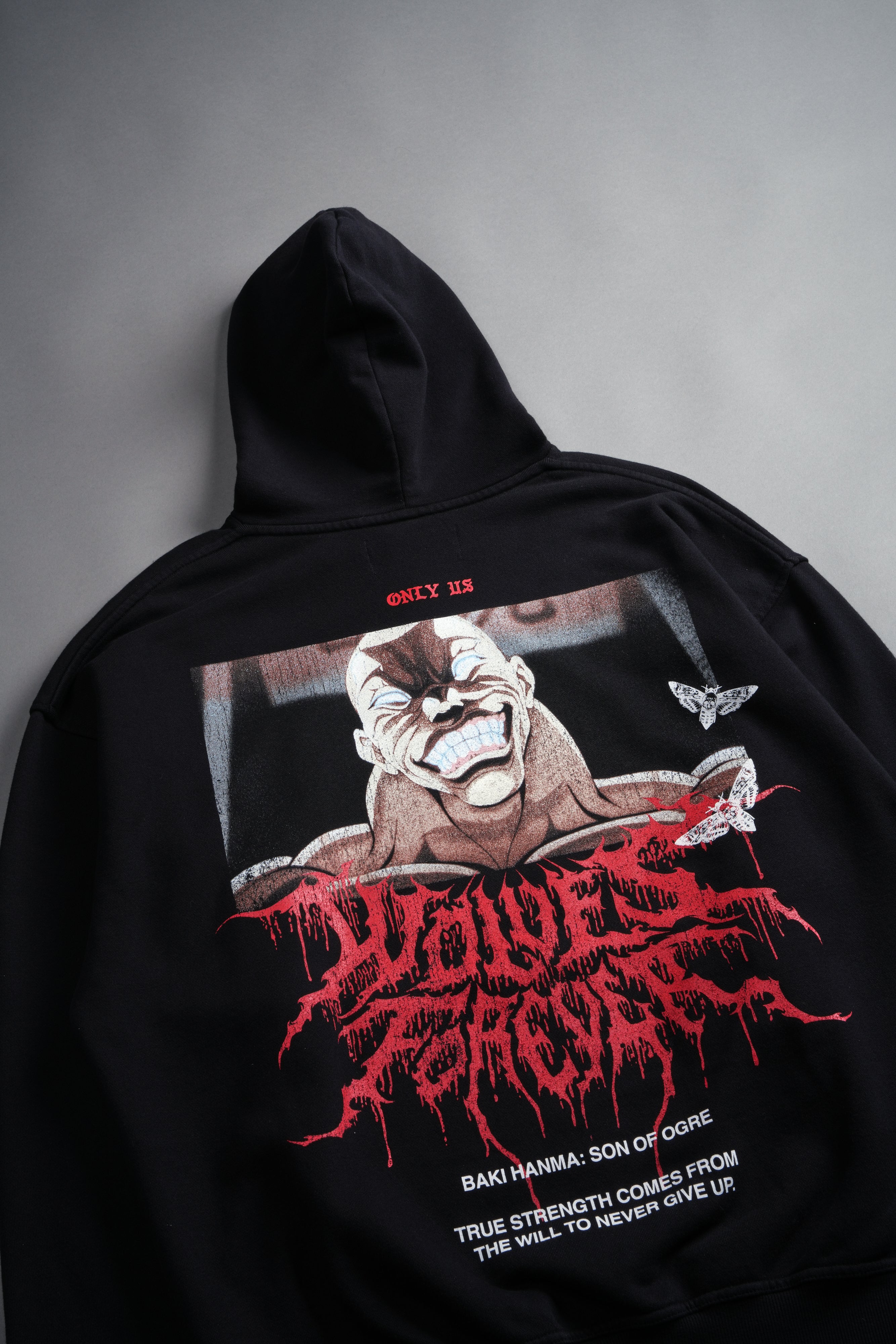 Jack Hammer "Grunge" Hoodie in Black