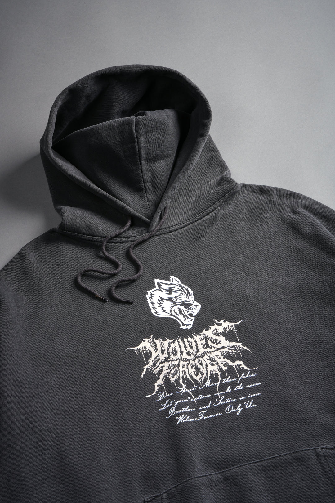 Jack Hammer "Grunge" Hoodie in Wolf Gray