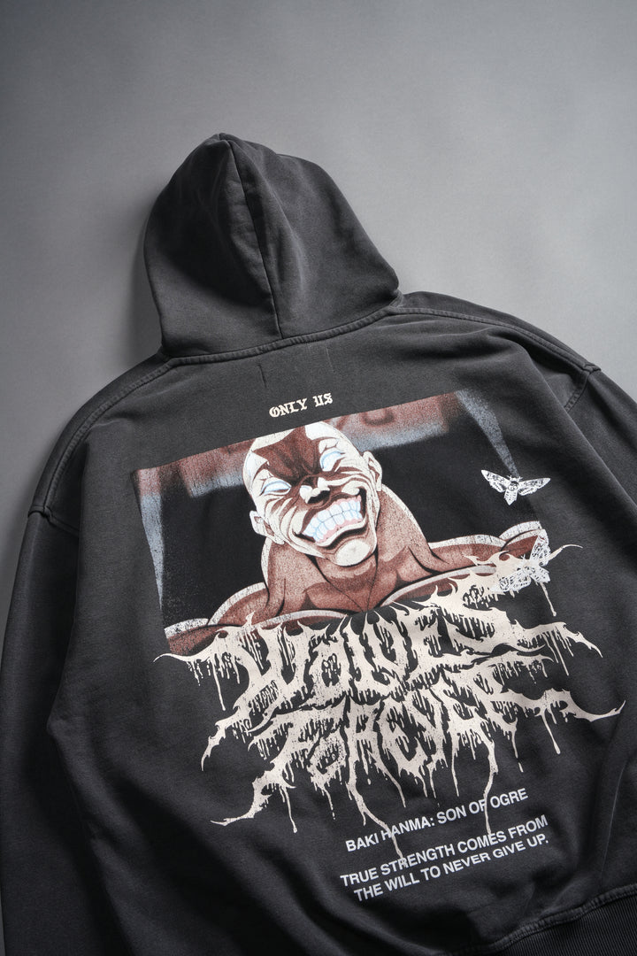 Jack Hammer "Grunge" Hoodie in Wolf Gray