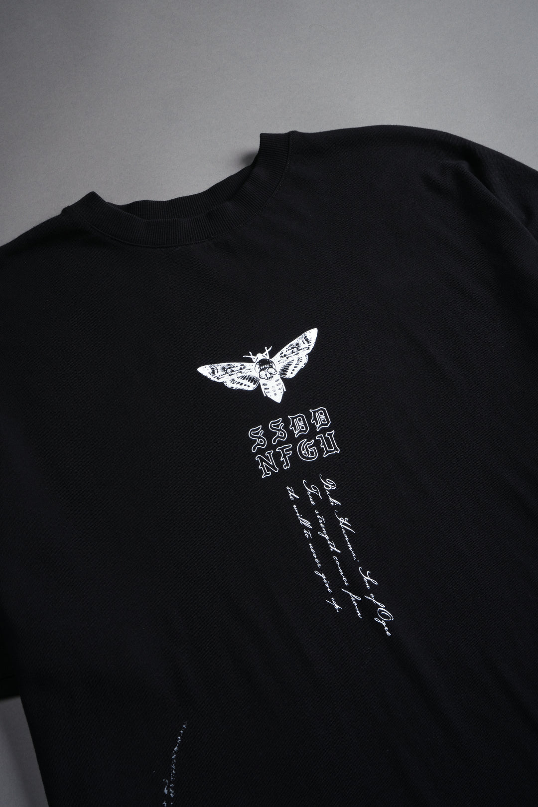 Yujiro Hanma "Side By Side" Series Premium Oversized Tee in Black