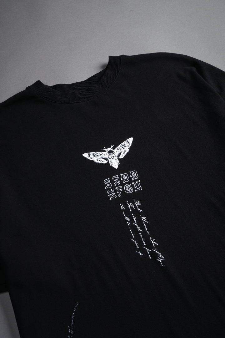 Yujiro Hanma "Side By Side" Series Premium Oversized Tee in Black