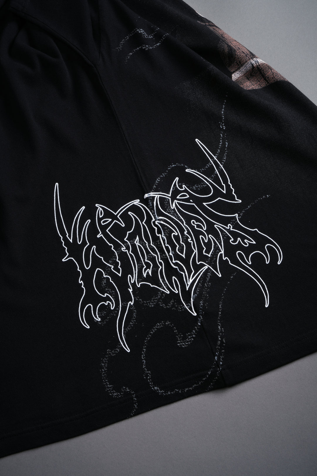 Yujiro Hanma "Side By Side" Series Premium Oversized Tee in Black