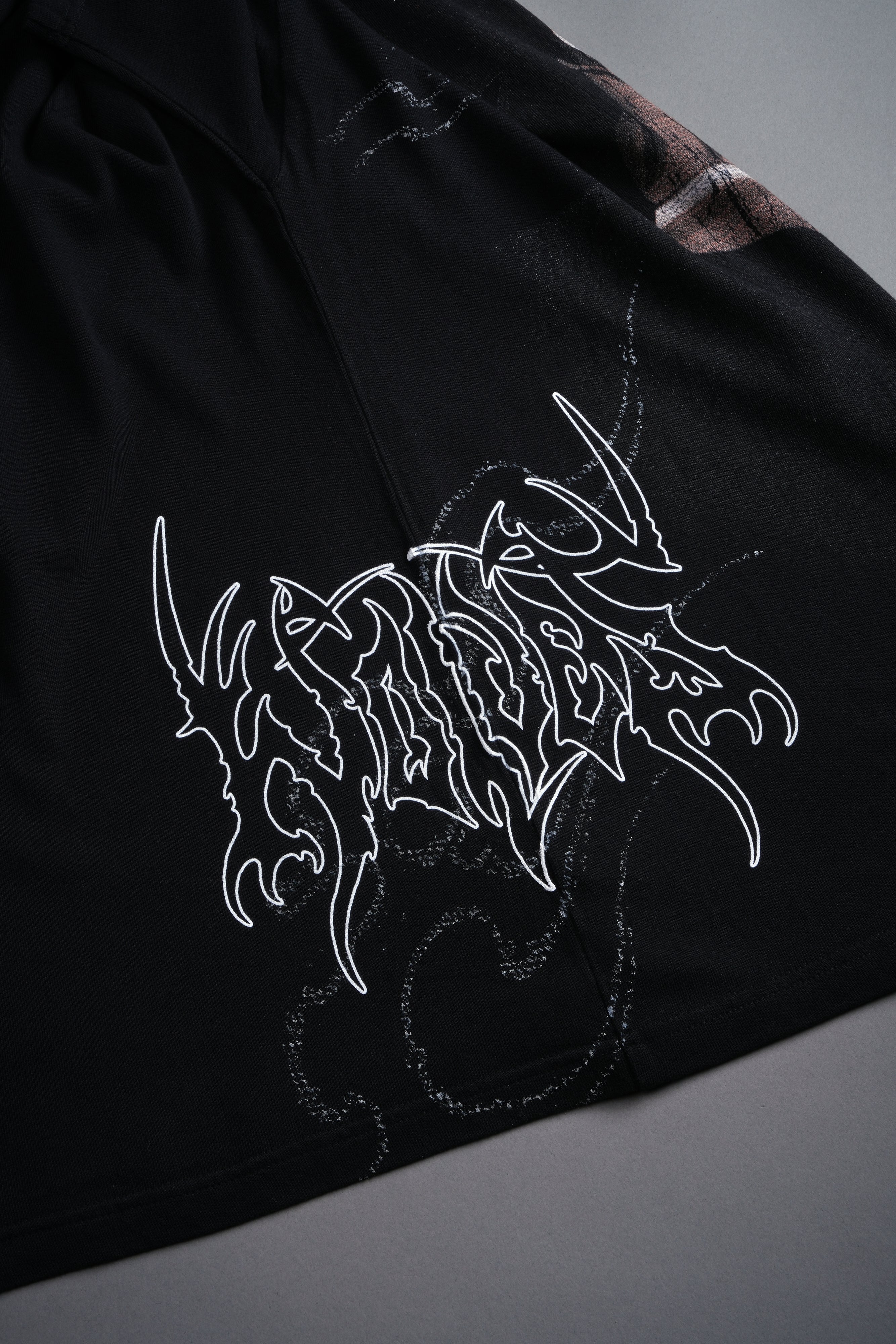 Yujiro Hanma "Side By Side" Series Premium Oversized Tee in Black