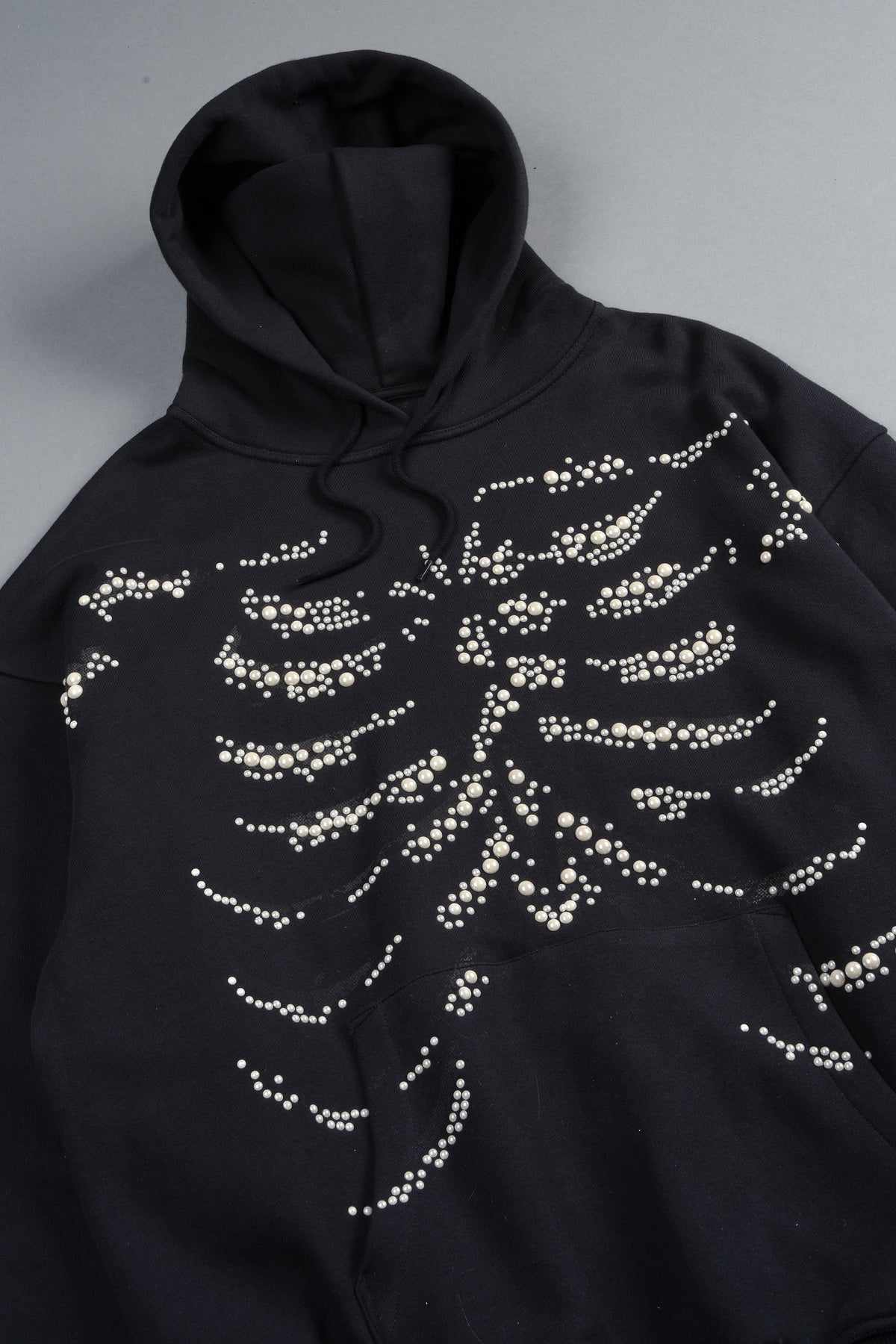 Bone Cage Bishop Hoodie In Black