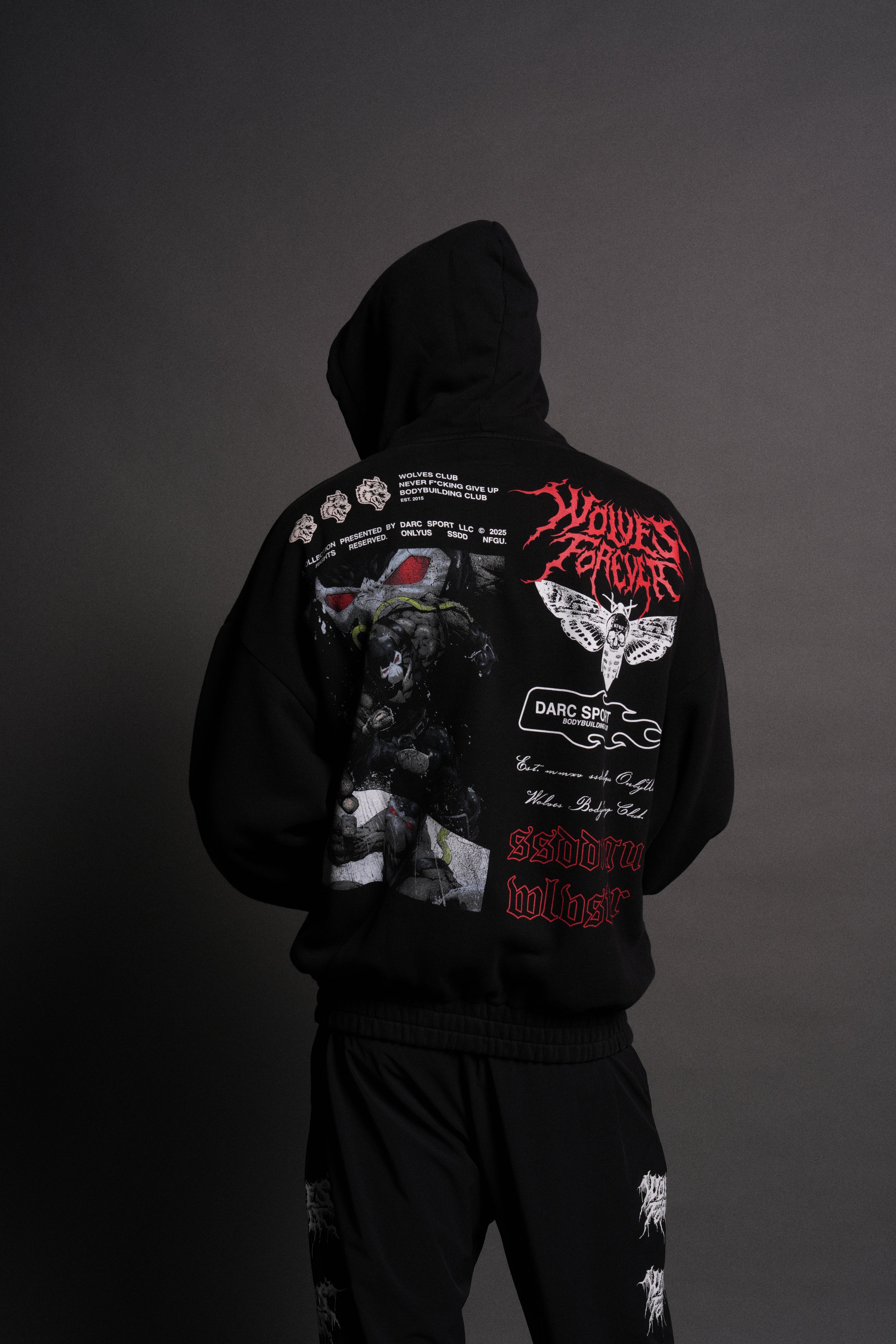 Bane Forever "Chambers" Zip Hoodie in Black