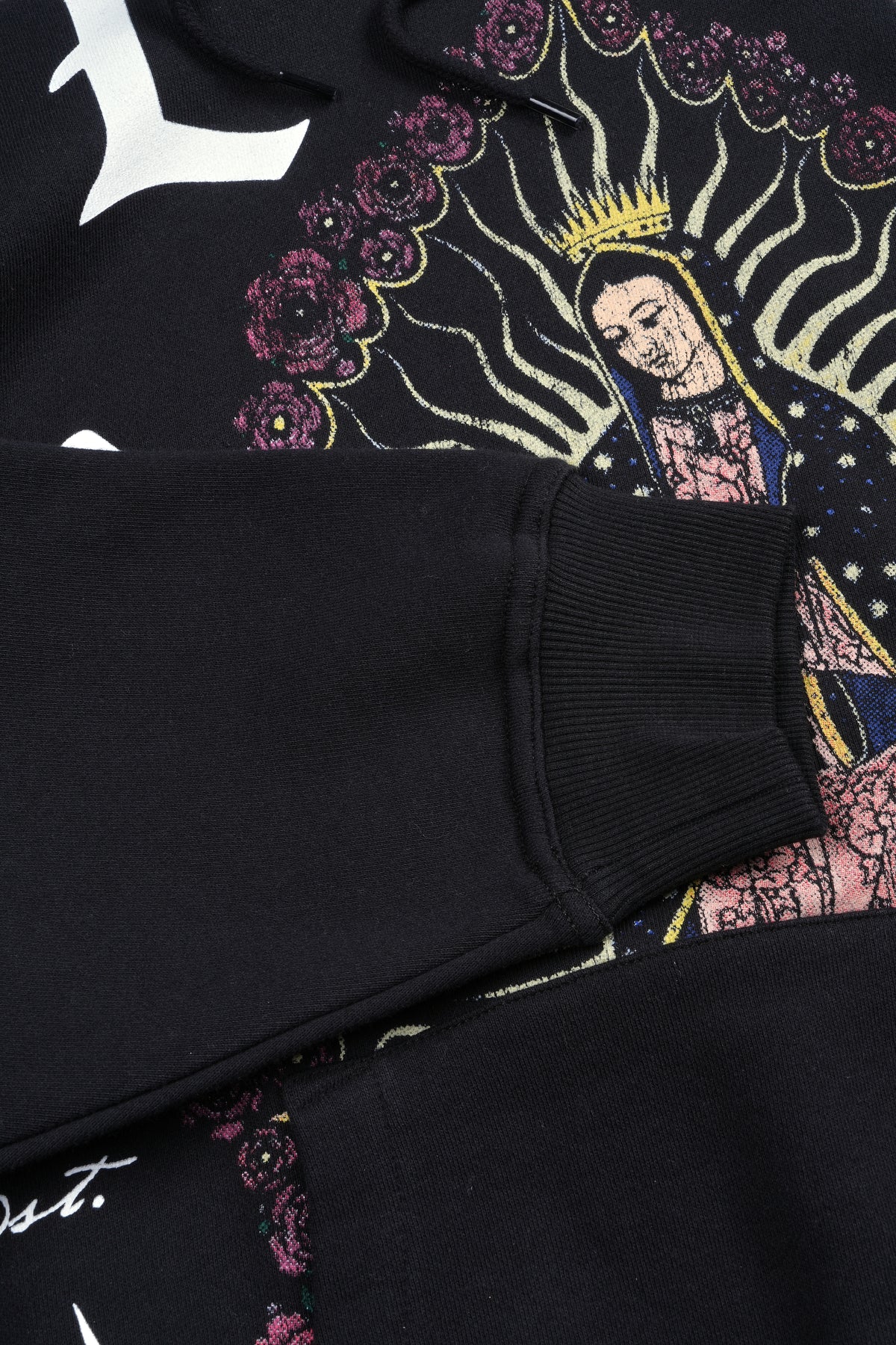 Dama De Las Rosas Bishop Hoodie In Black