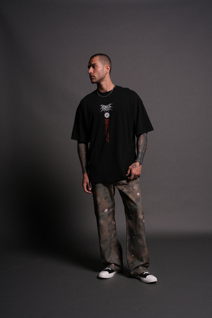 Unbreakable Will "Premium" Oversized Tee in Black