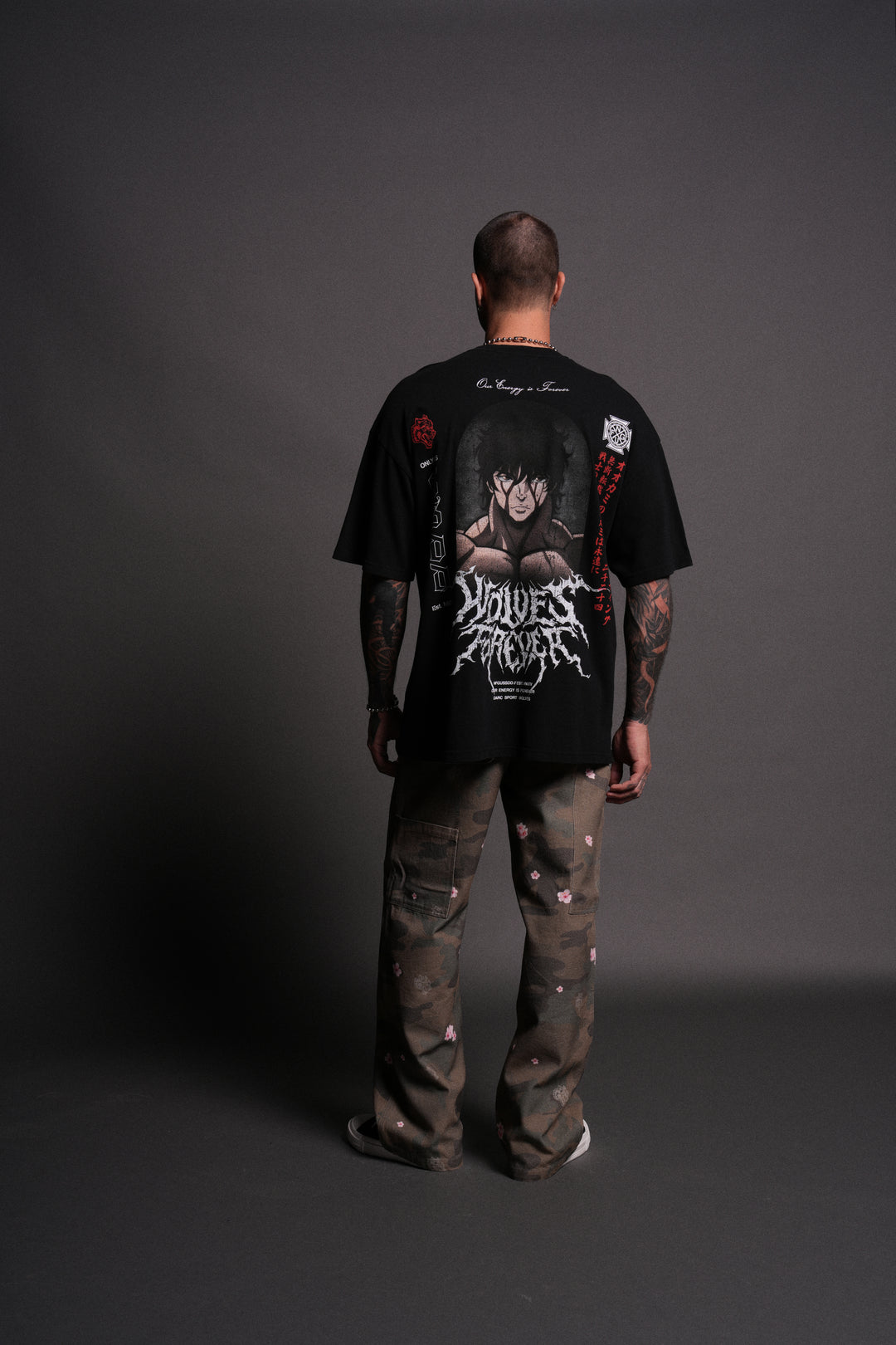 Unbreakable Will "Premium" Oversized Tee in Black