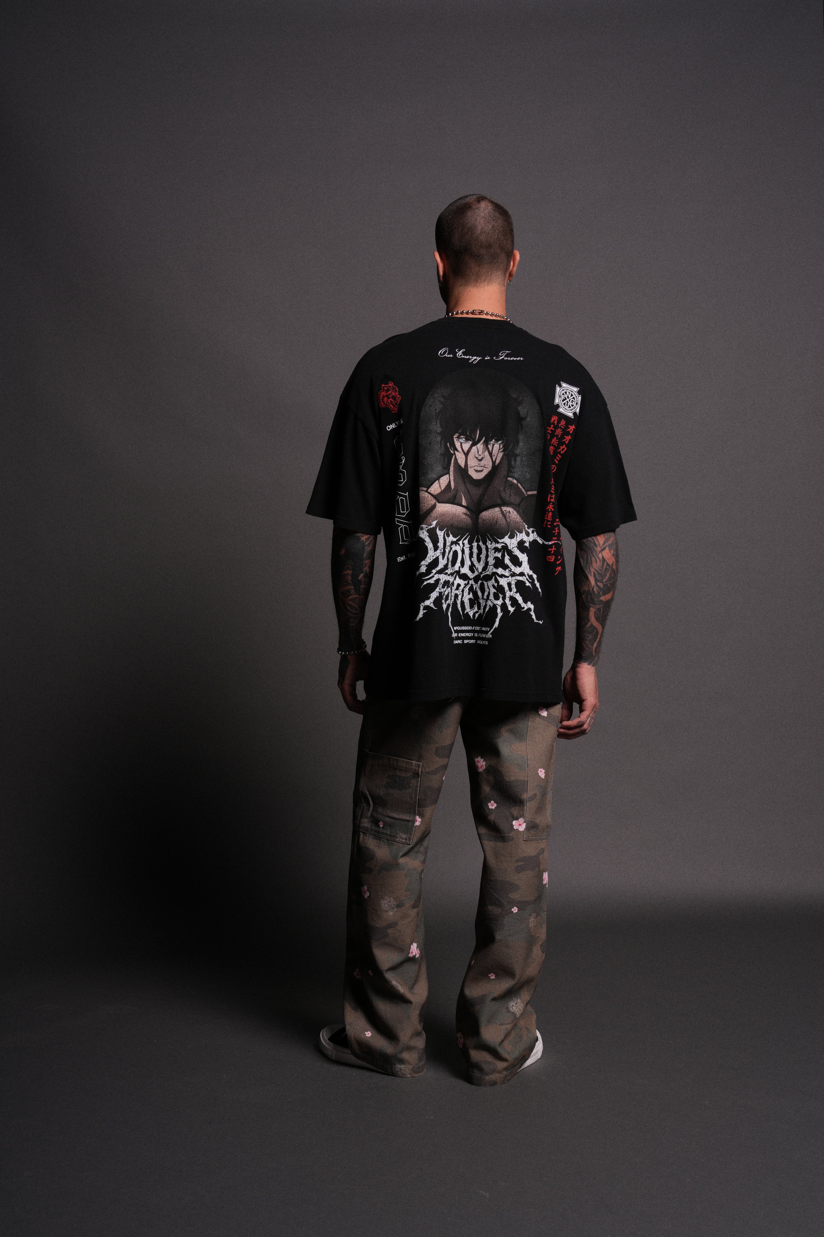 Unbreakable Will "Premium" Oversized Tee in Black