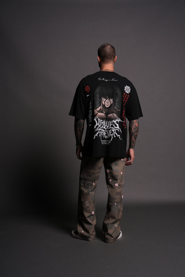 Unbreakable Will "Premium" Oversized Tee in Black
