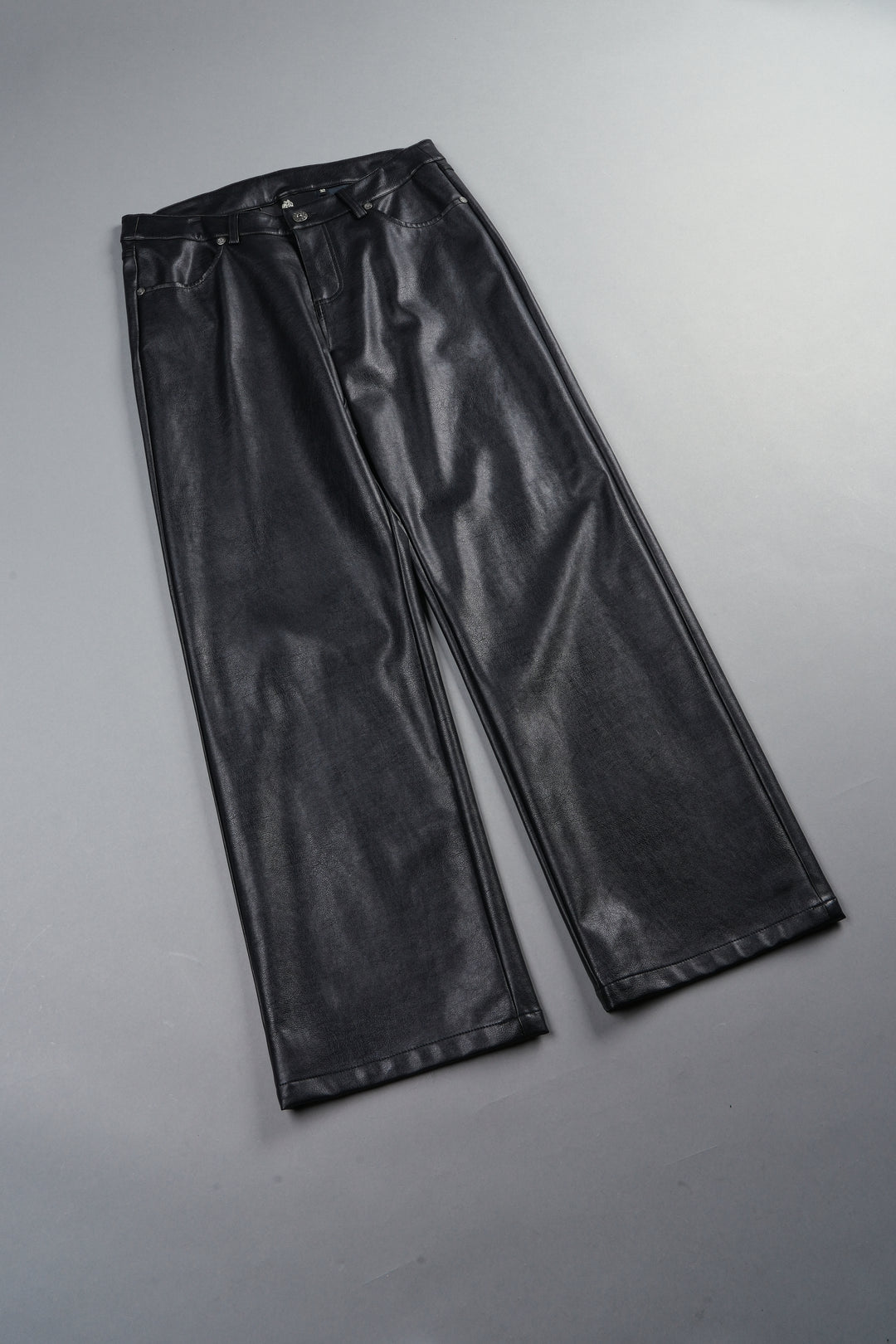 Wolf Pyramid Axel Low Rise Leather Pant In Black