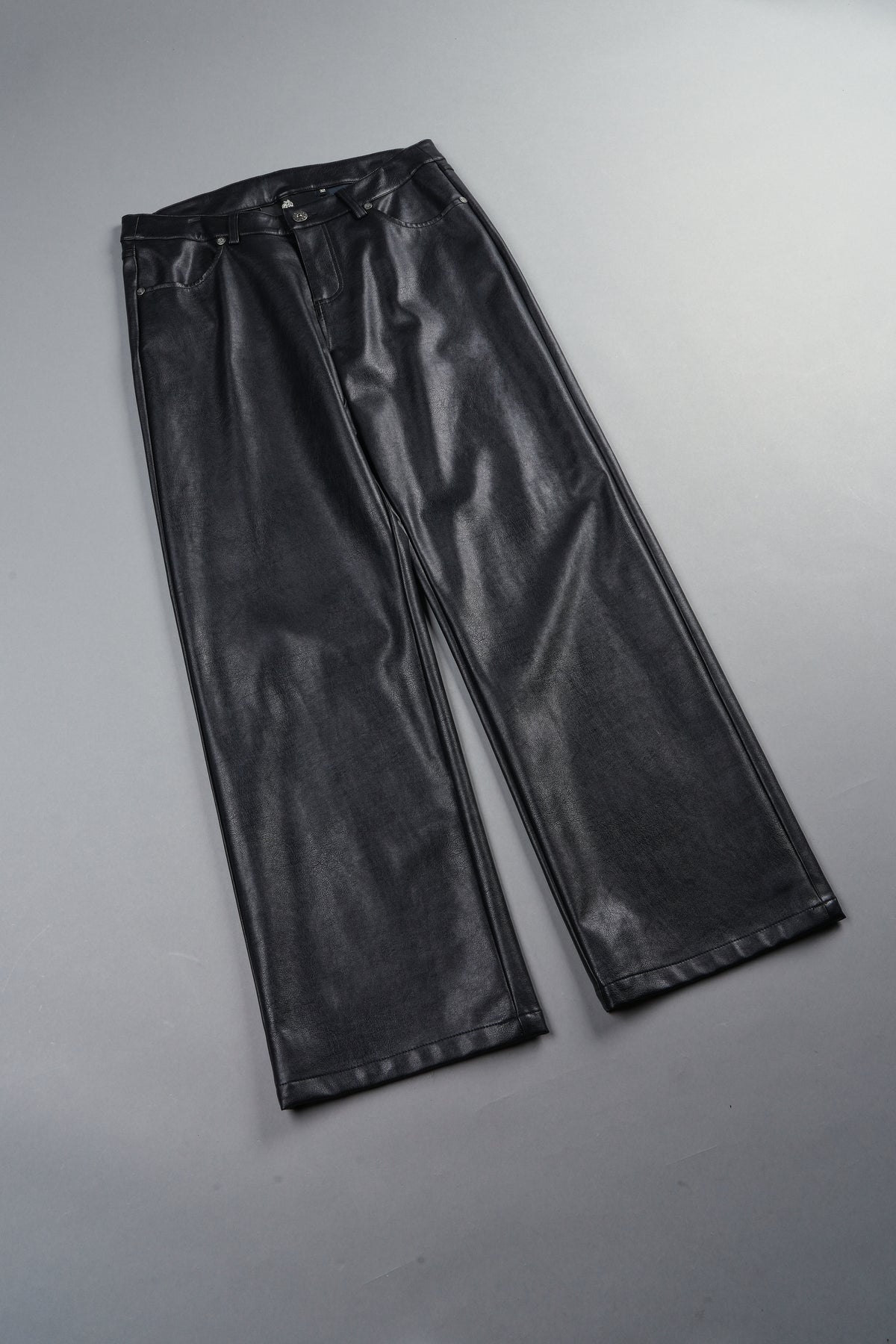 Wolf Pyramid Axel Low Rise Leather Pant In Black