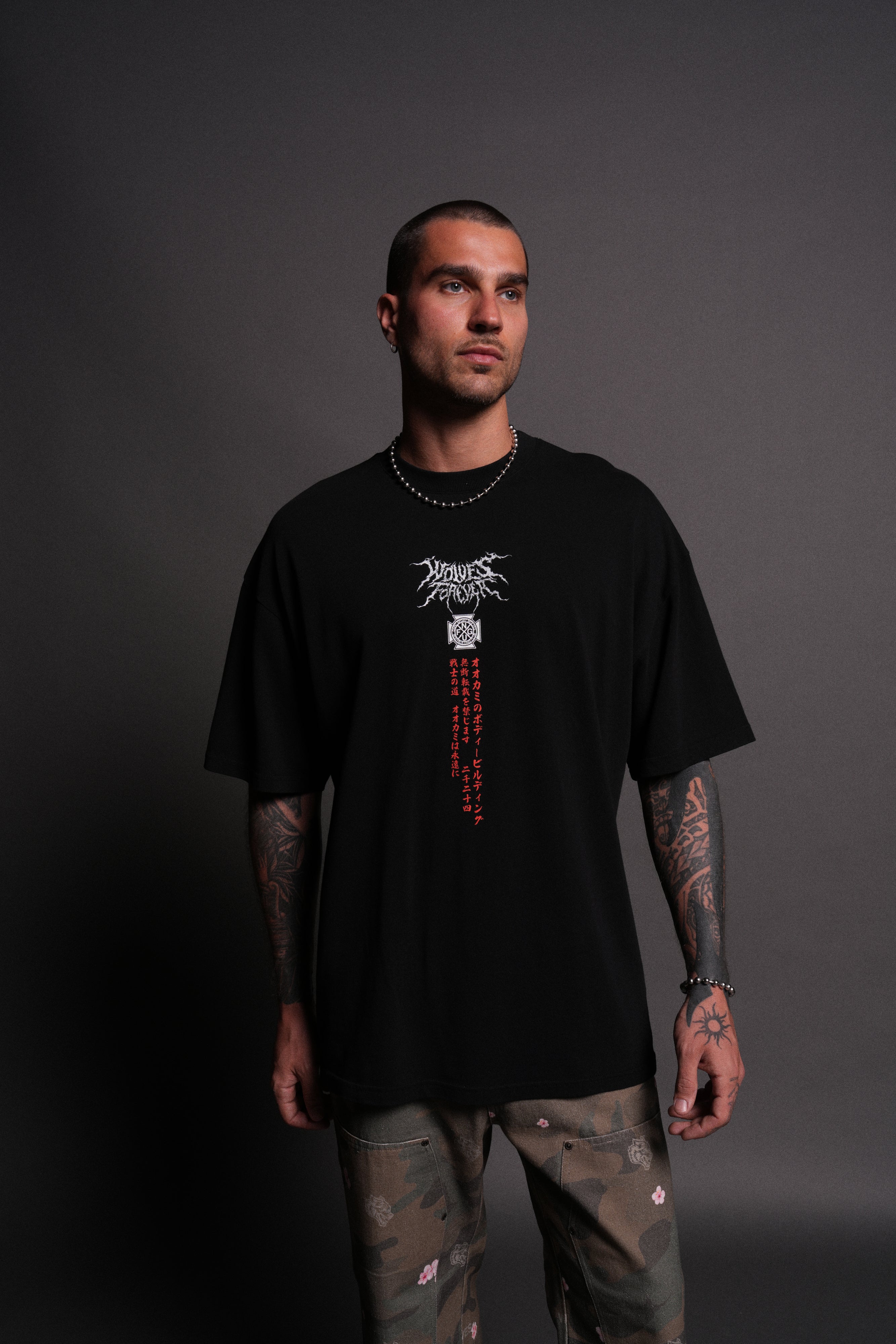 Unbreakable Will "Premium" Oversized Tee in Black