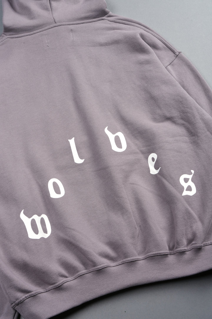 Dama De Las Rosas Bishop Hoodie In Pale Gray