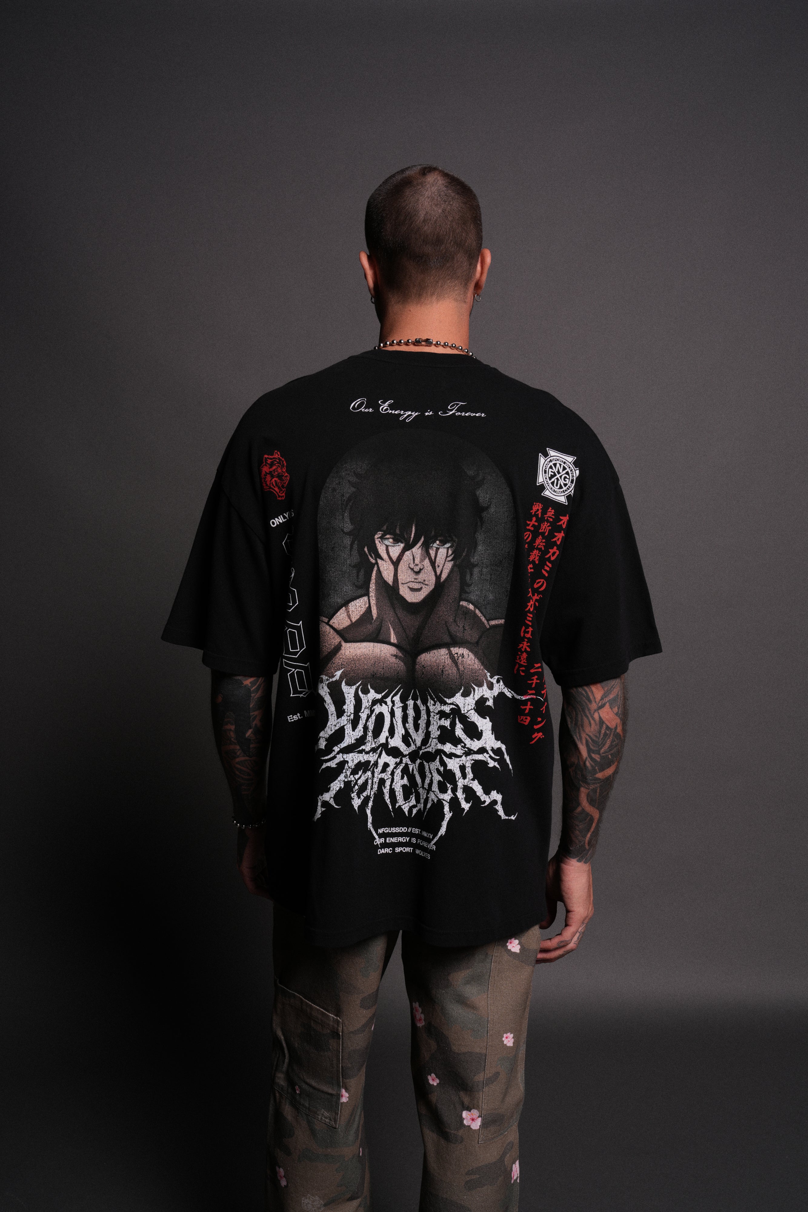 Unbreakable Will "Premium" Oversized Tee in Black