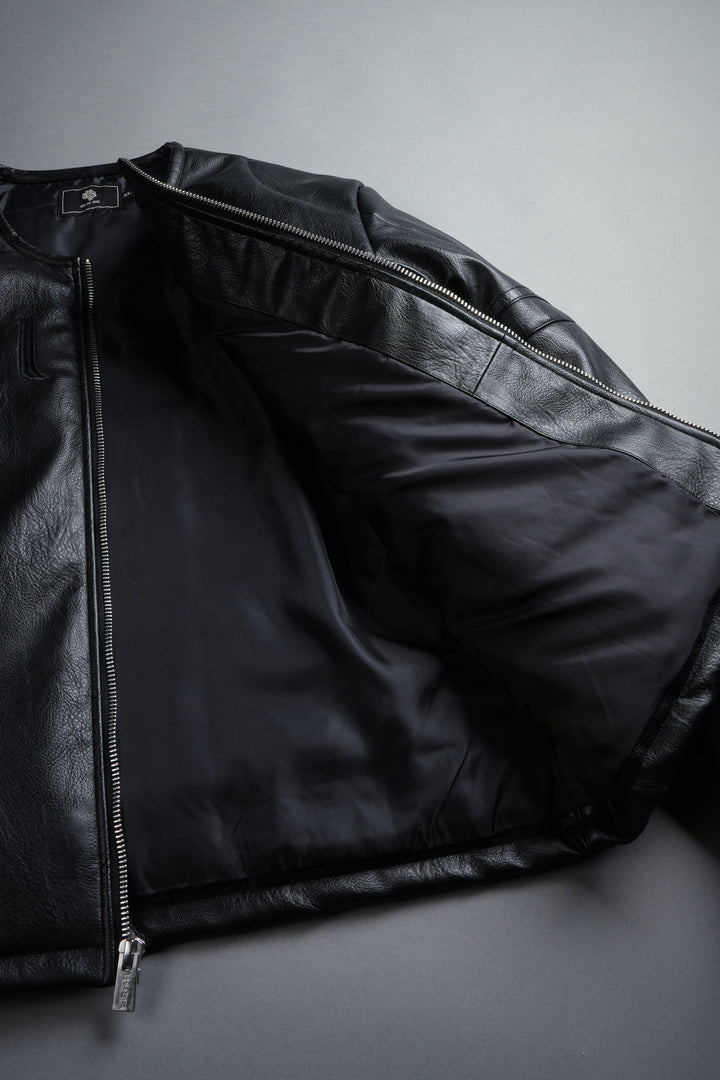 Wolves Pyramid Jesse Biker Jacket in Black