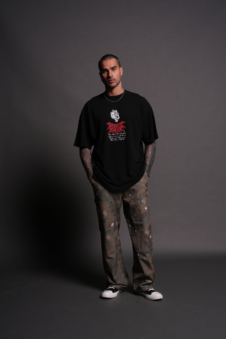 Jack Hammer "Premium" Oversized Tee in Black