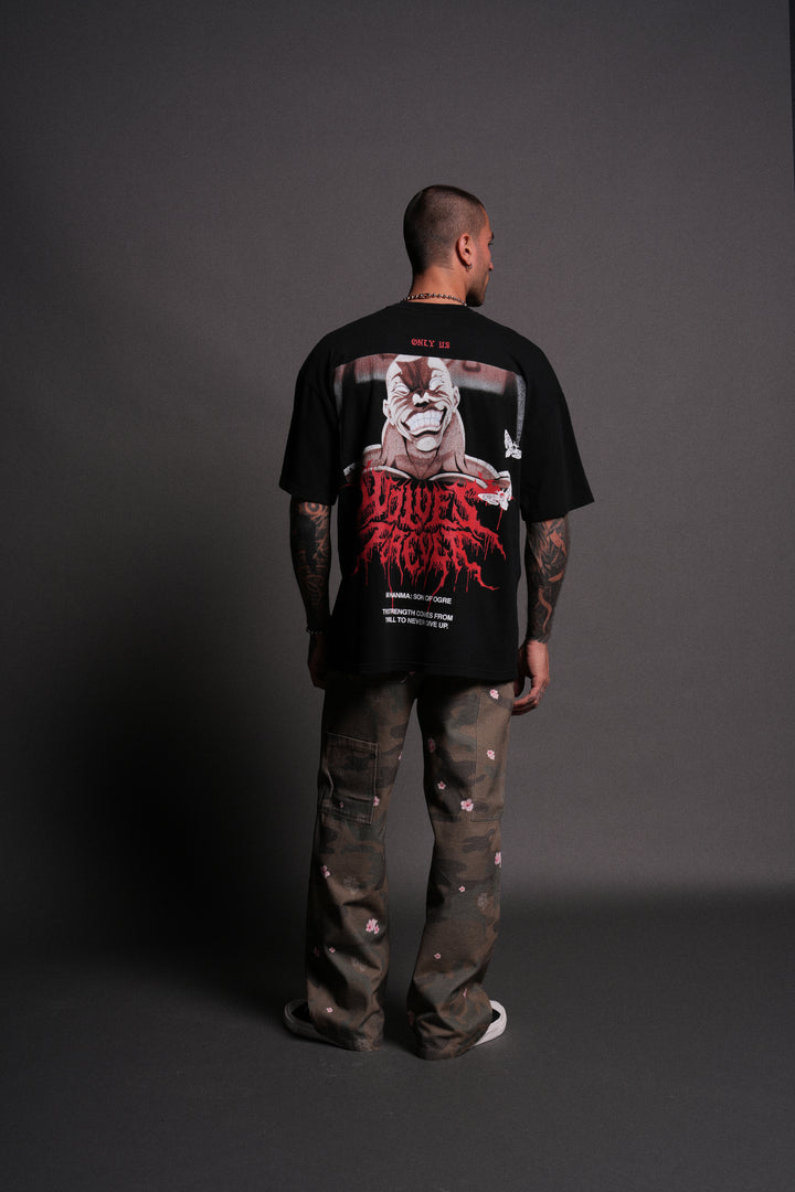 Jack Hammer "Premium" Oversized Tee in Black