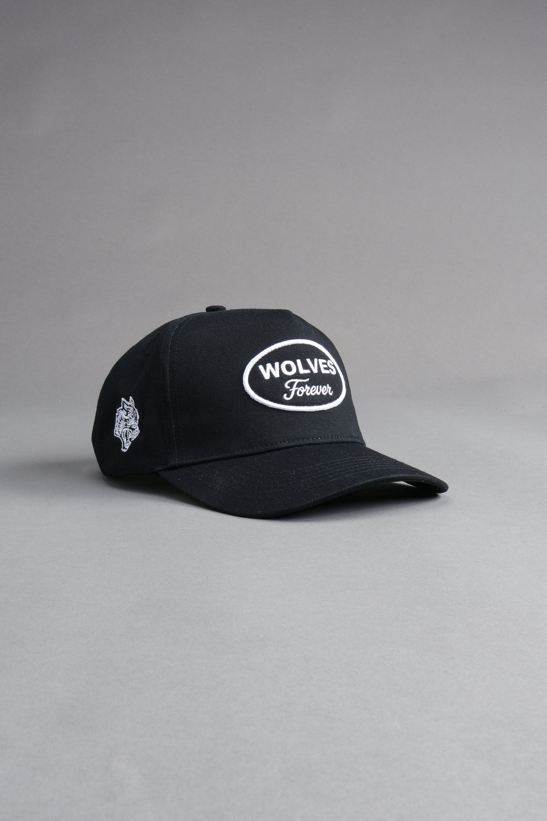 Our Time 5 Panel Hat in Black