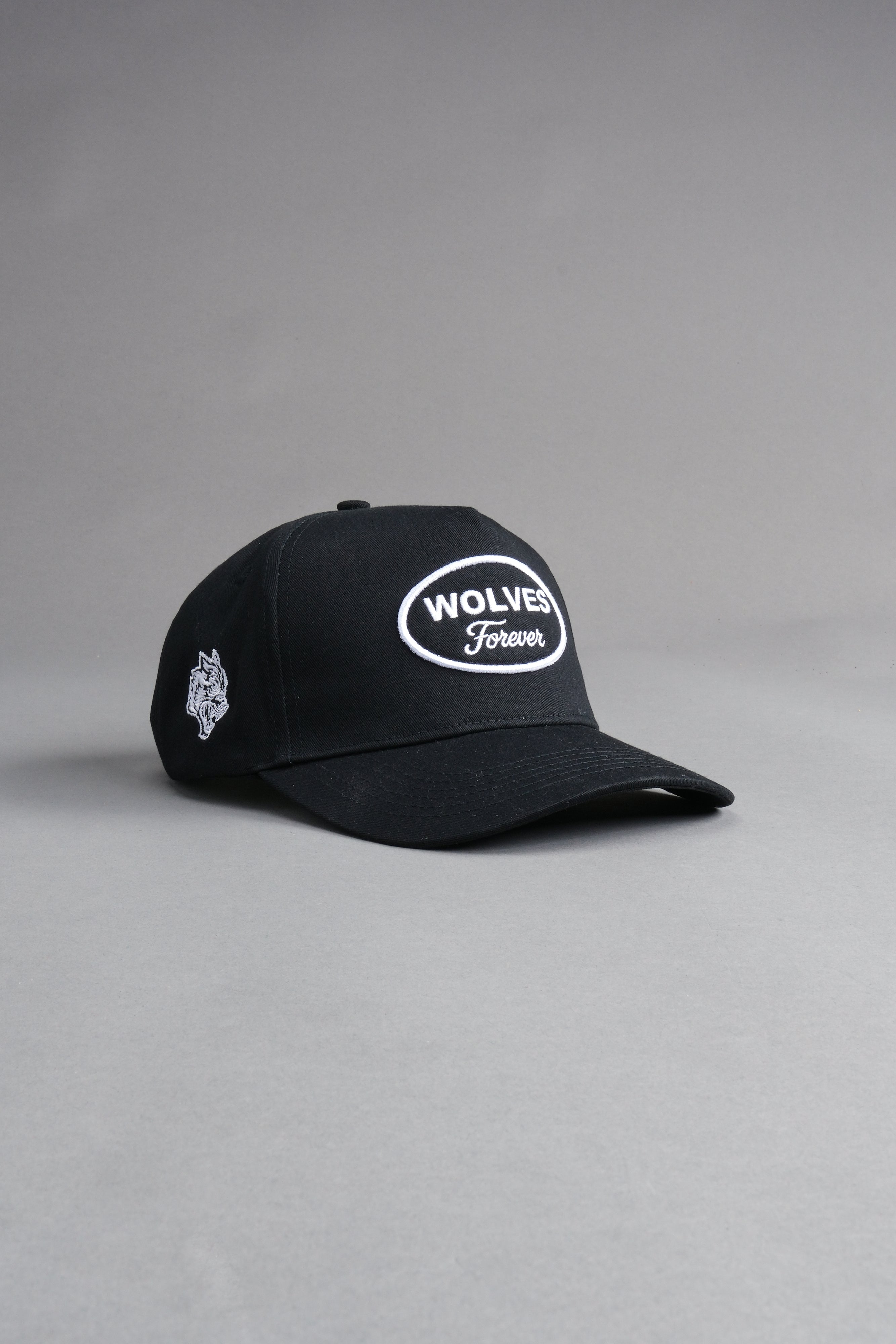 Our Time 5 Panel Hat in Black
