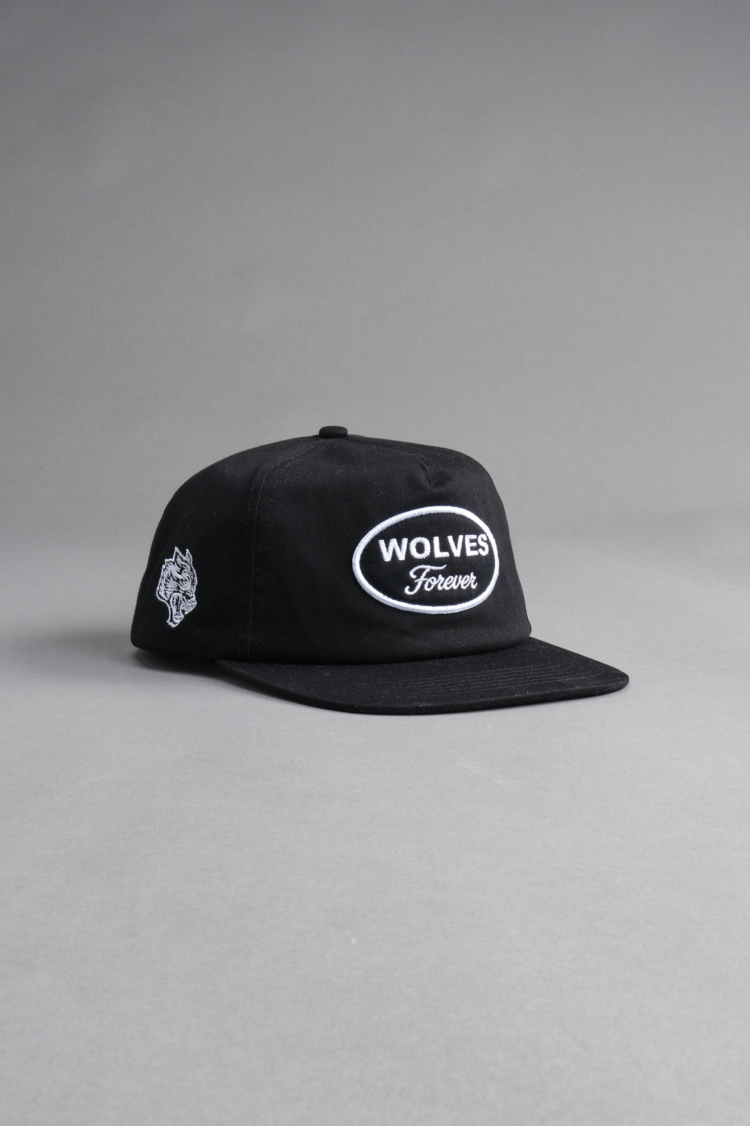 Our Time Vintage 5 Panel Hat in Black