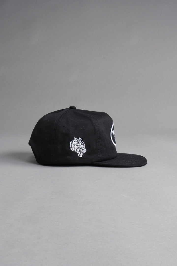 Our Time Vintage 5 Panel Hat in Black