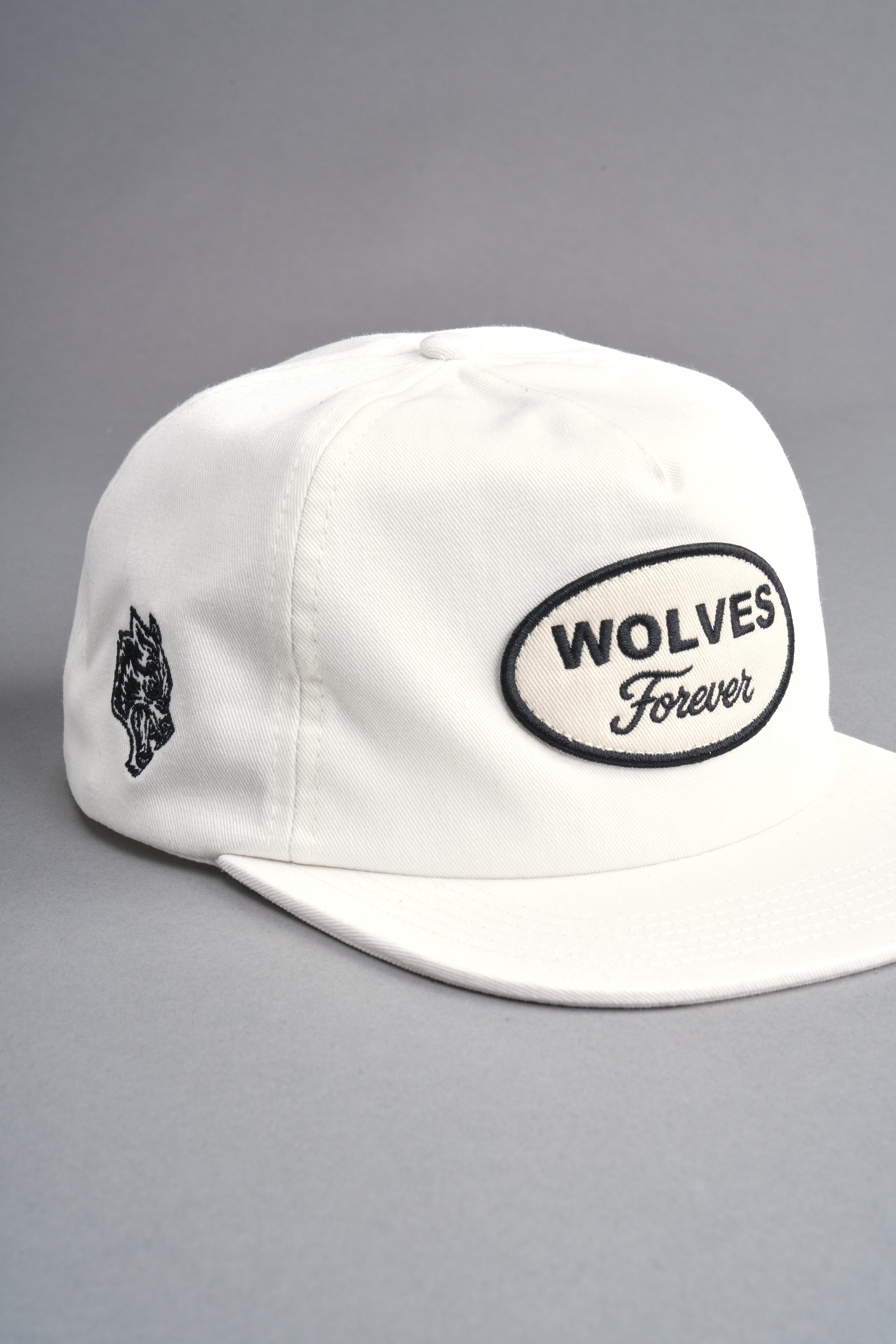 Our Time Vintage 5 Panel Hat in Cream
