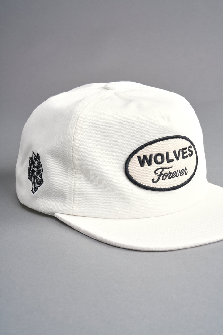 Our Time Vintage 5 Panel Hat in Cream