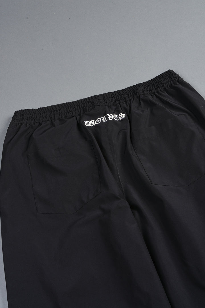 Lobo Chopper Brolic Track Pants In Black/Cherry Red