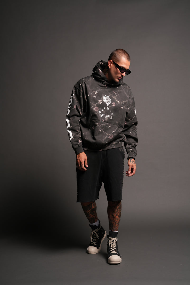 Big Wolf Head Pierce Hoodie In All Of Us Camo