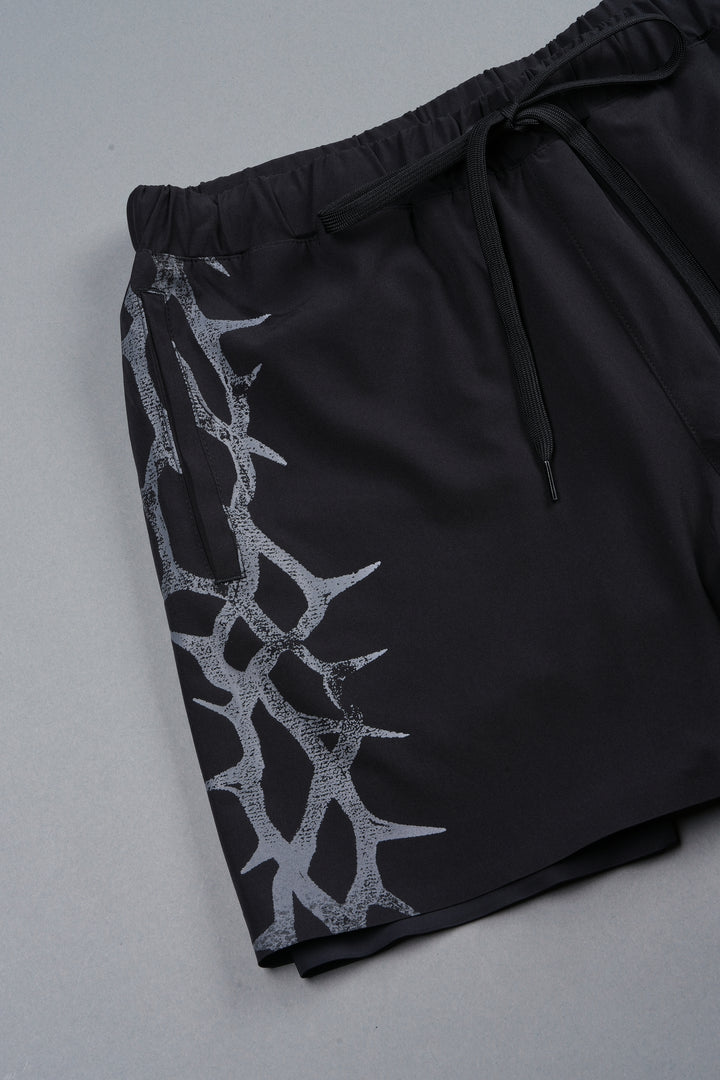 Thorn Corazon Compression Shorts In Black