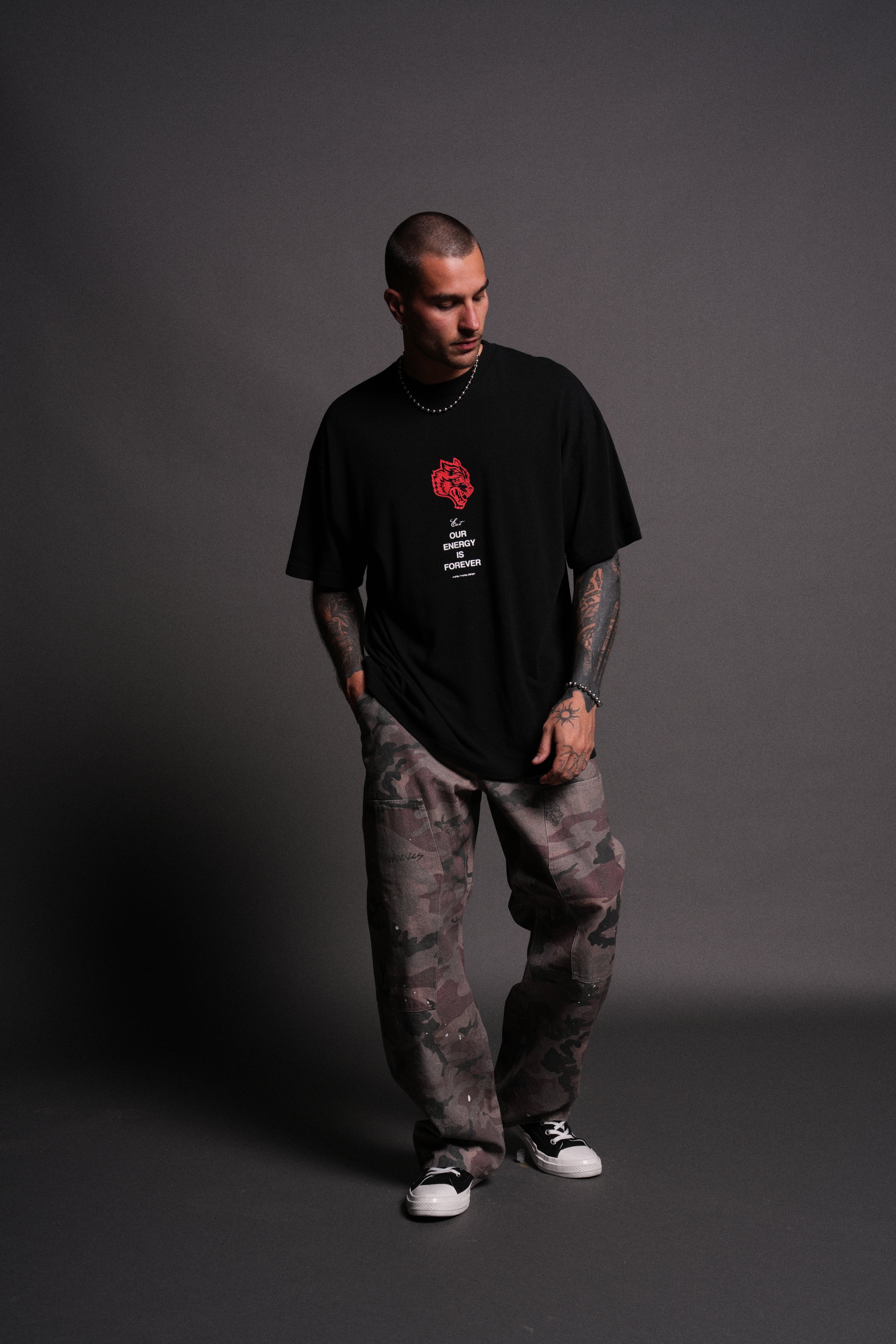 Hanma Legacy "Premium" Oversized Tee in Black