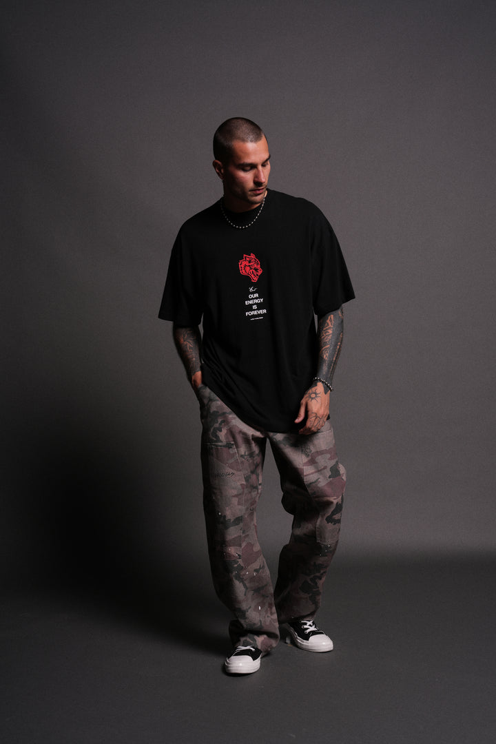 Hanma Legacy "Premium" Oversized Tee in Black