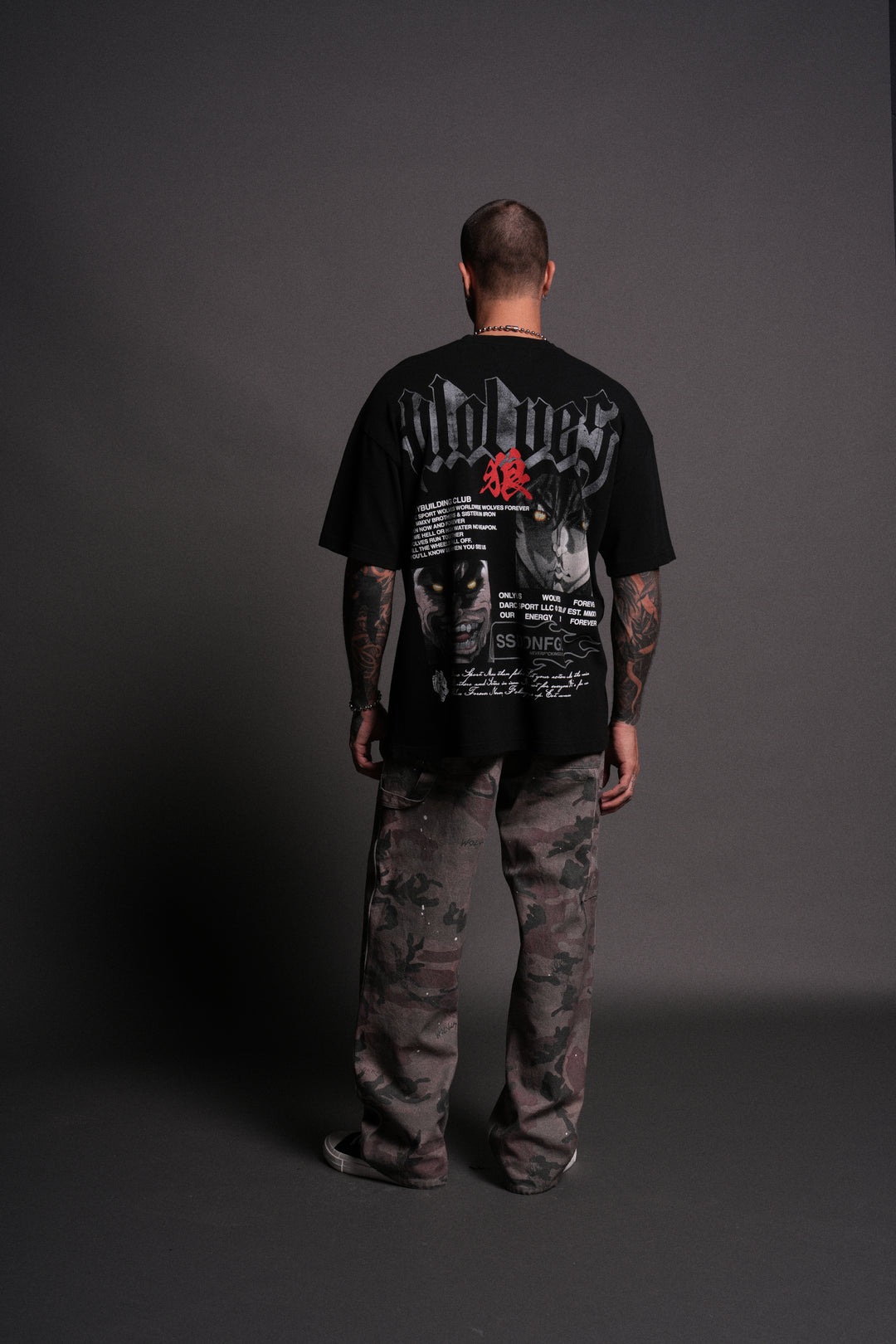 Hanma Legacy "Premium" Oversized Tee in Black