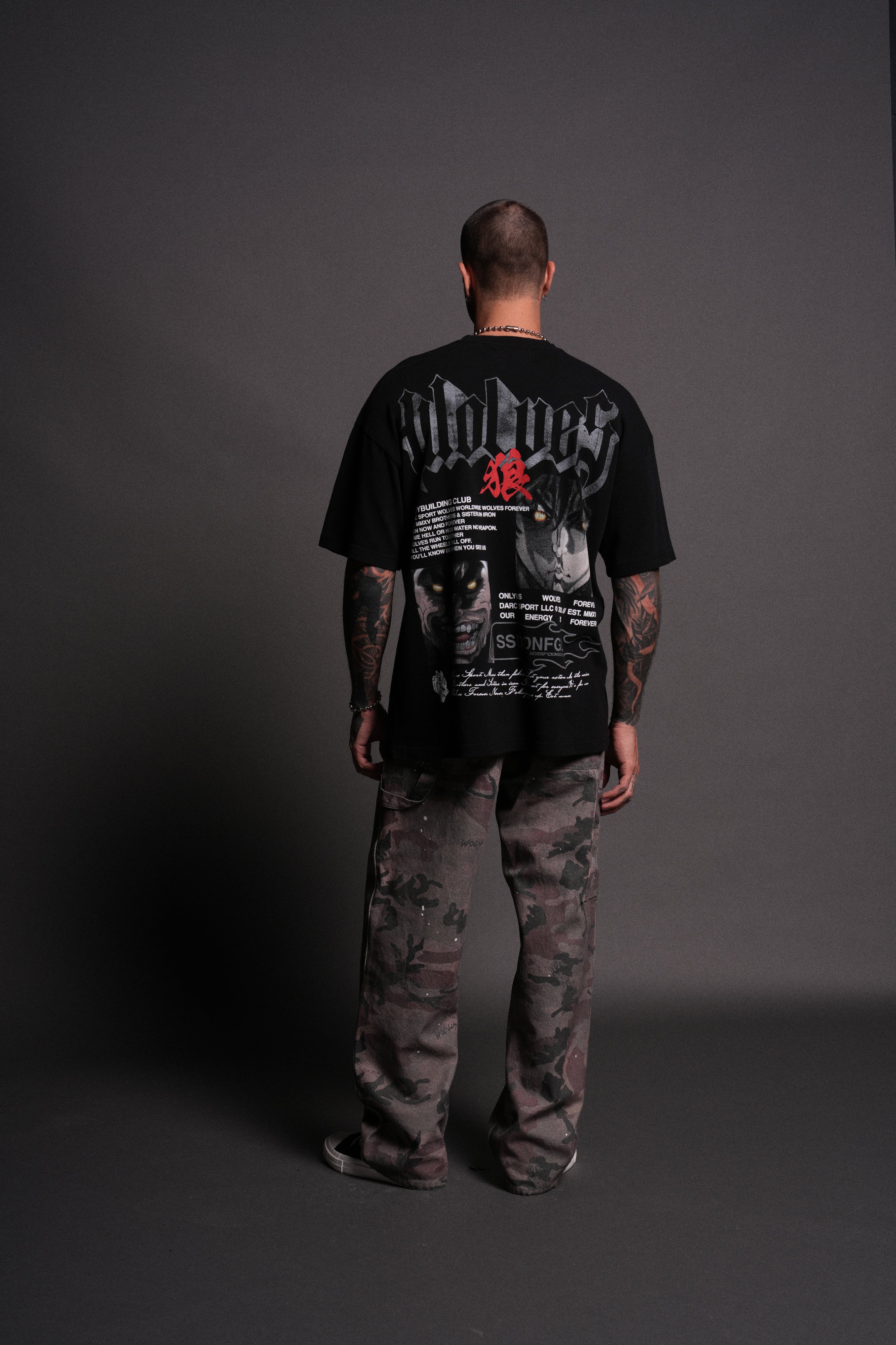 Hanma Legacy "Premium" Oversized Tee in Black