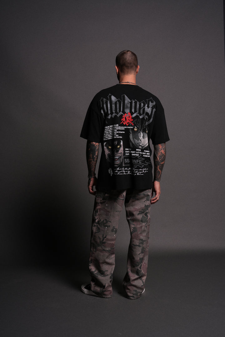 Hanma Legacy "Premium" Oversized Tee in Black