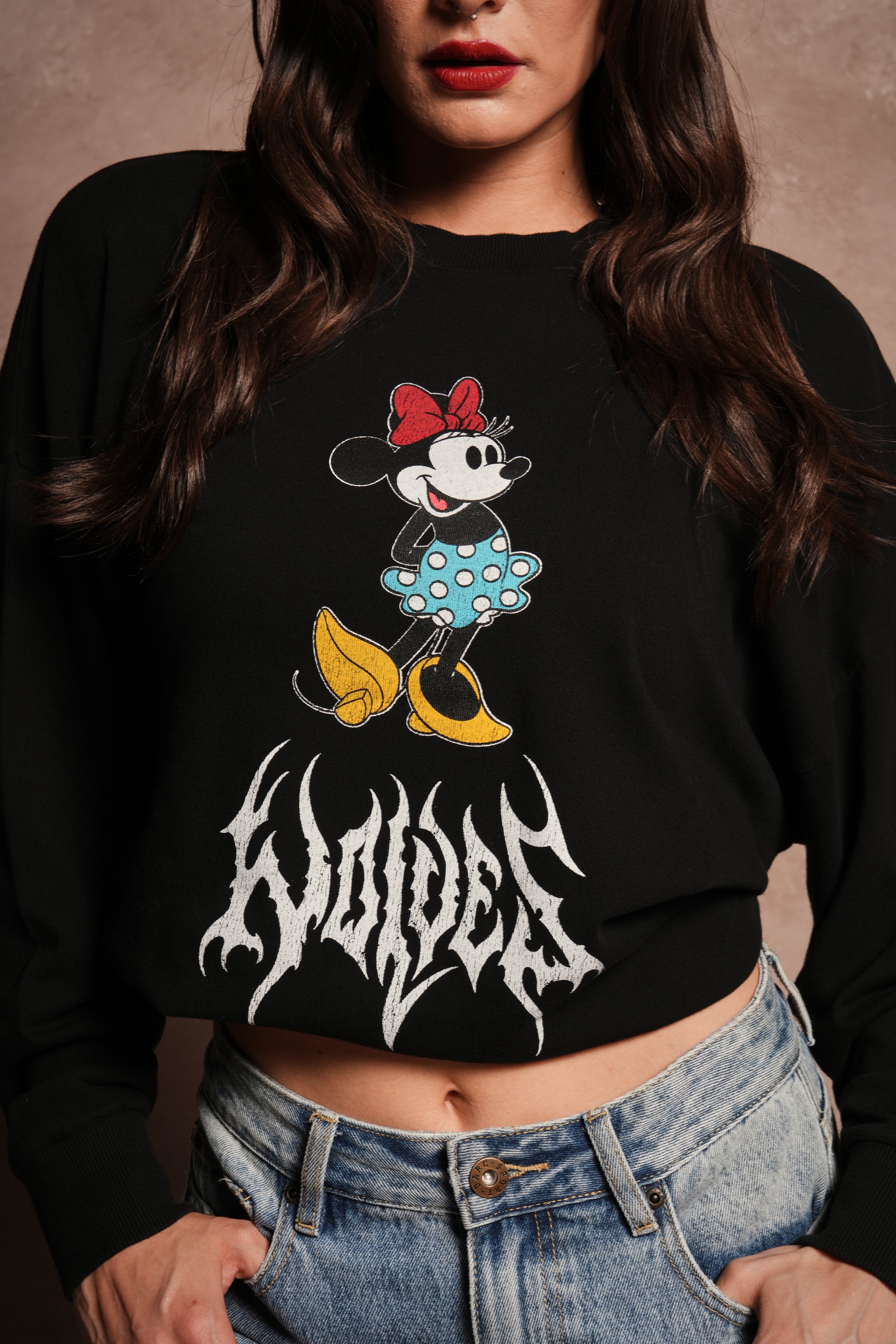 Minnie Mouse Hesh Premium Box Cut Ls Tee in Black – DarcSport